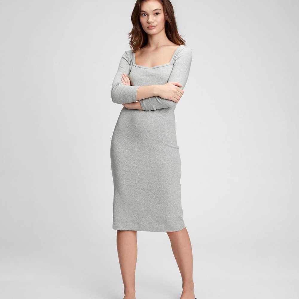 Modern Square Neck Dress